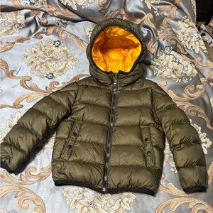 Moncler Kids Dark Green Puffer Jacket